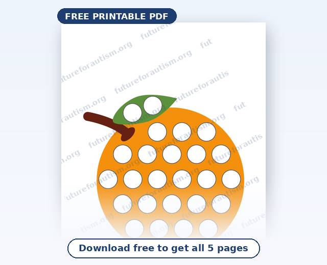 Preview of the Dot Marker & Sticker Activity worksheet PDF