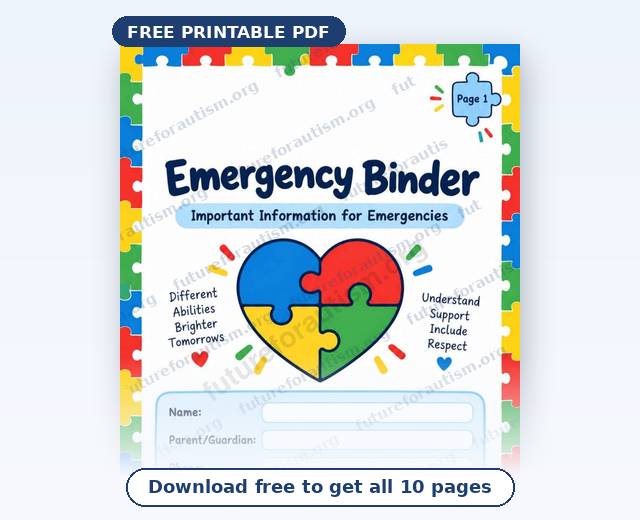 Preview of the Emergency Binder for Autism