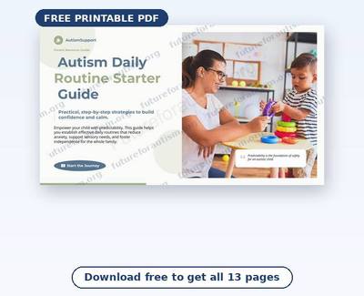 Preview of the Autism Daily Routine Guide PDF