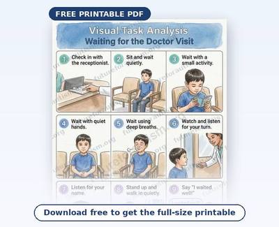 Preview of the Doctor Visit Visual Schedule printable