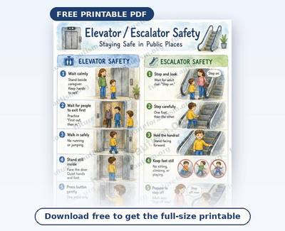 Preview of the Public Transport Safety Visual Schedule printable