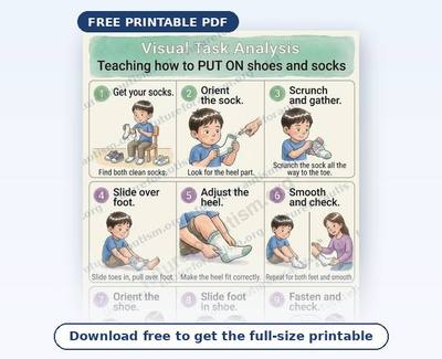 Preview of the Putting on Socks and Shoes Visual Task Analysis PDF