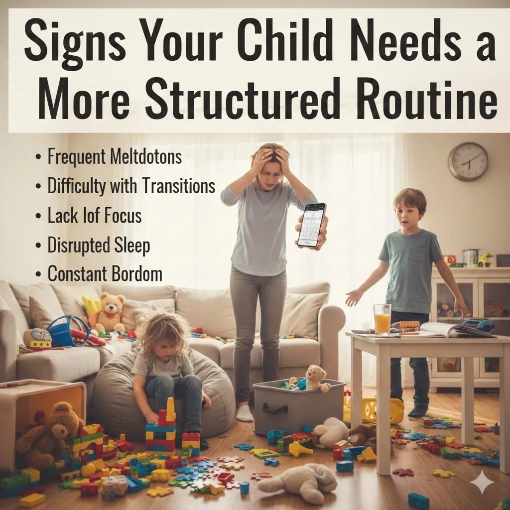 Signs your child needs a more structured routine