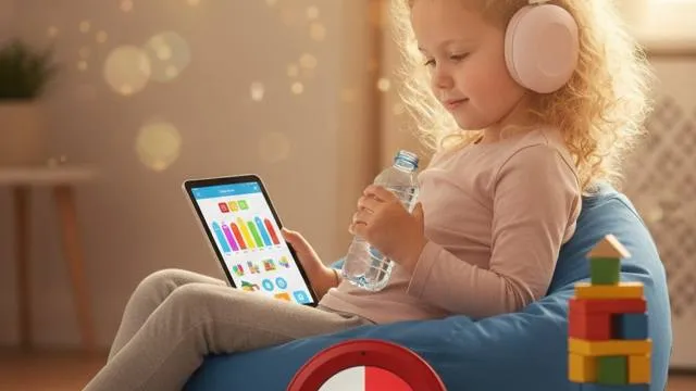 Child using a visual timer during play