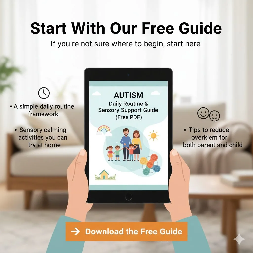 Start with our free guide: Autism Daily Routine and Sensory Support Guide PDF preview