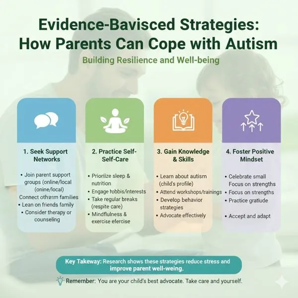 Evidence-based strategies for how parents can cope with autism: support networks, self-care, knowledge and skills, and a positive mindset