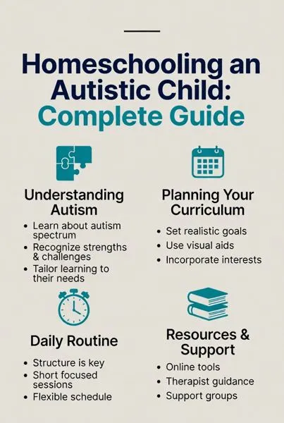Homeschooling an autistic child: understanding autism, planning curriculum, daily routine, and resources and support