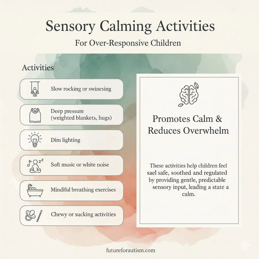 Sensory calming activities