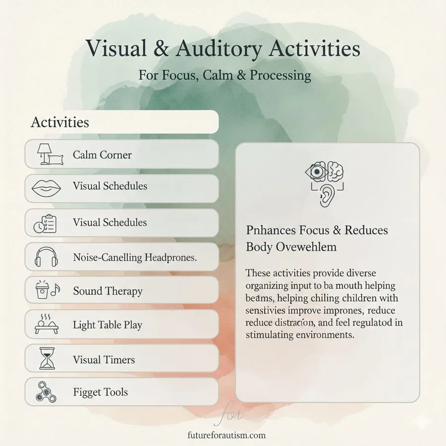 Visual and auditory activities