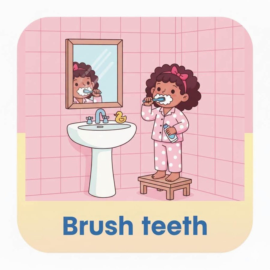Visual schedule card: Brush Teeth