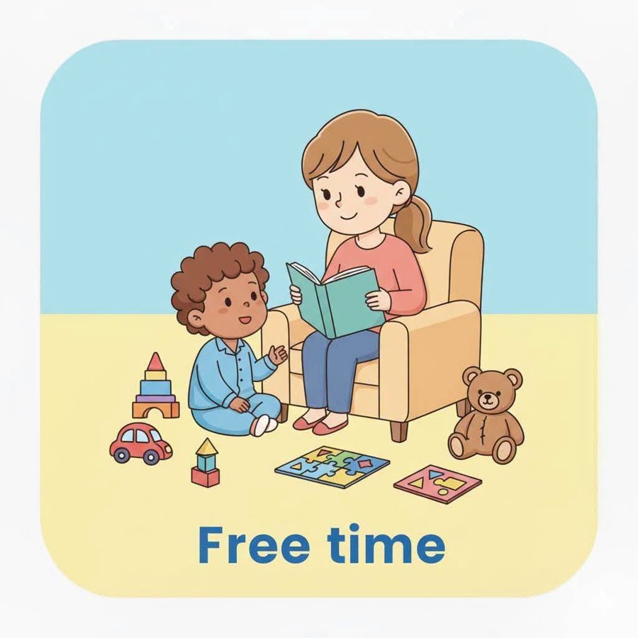 Visual schedule card: Free Time
