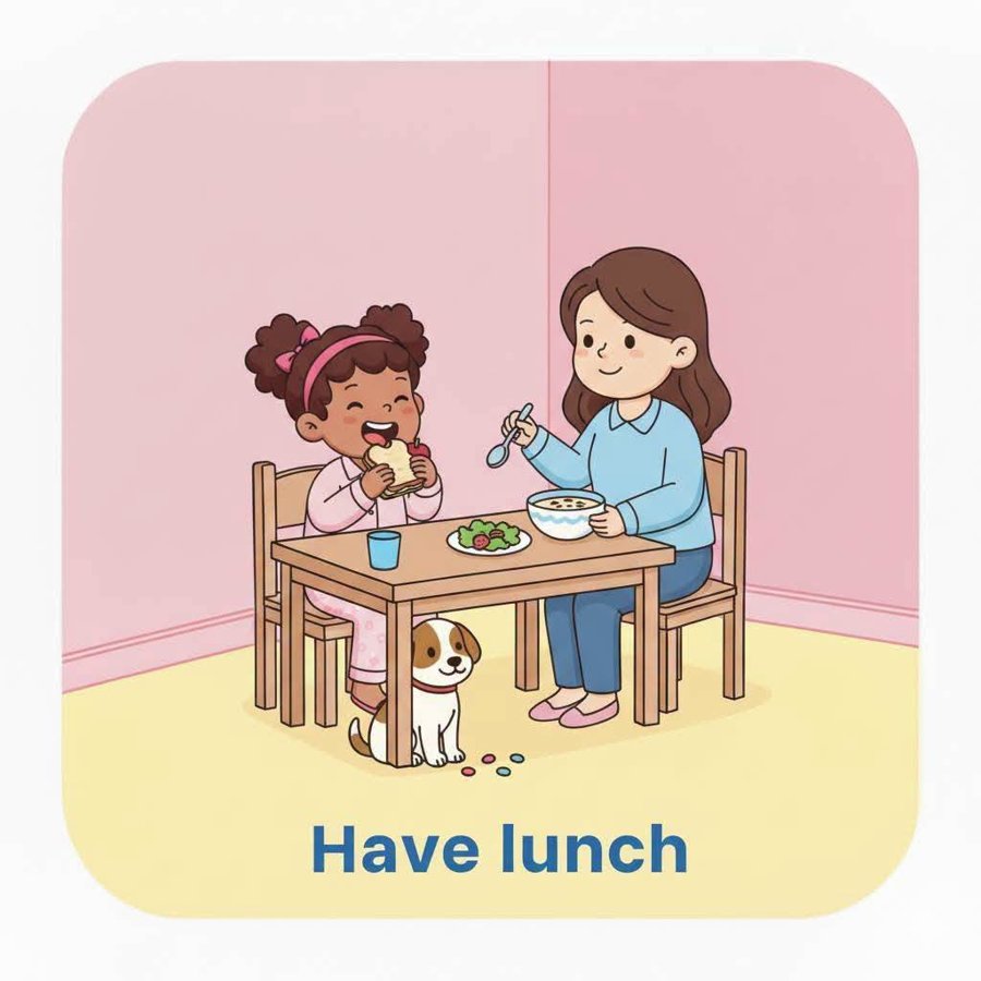 Visual schedule card: Have Lunch